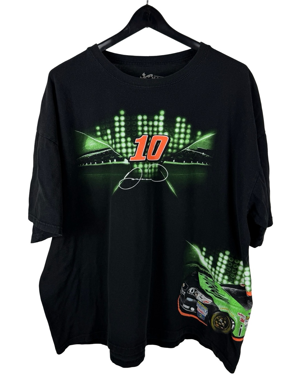 Mens Y2K Chase Authentic Danica Patrick Wrap Around Race Car Shirt Size 2XL